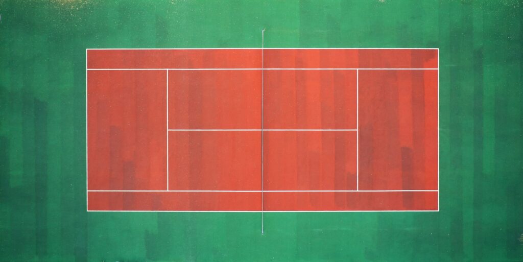 Tennis court aerial